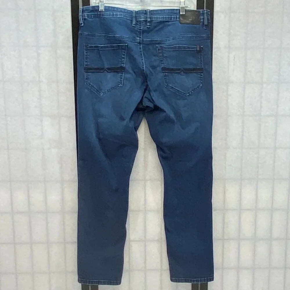 Buffalo David Bitton Axel Super Soft Stretch Slim Denim Jeans Faded Blue 38